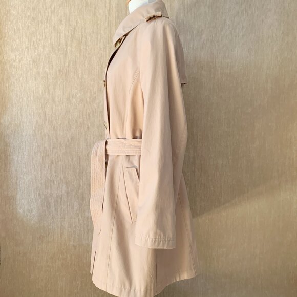 Lauren Ralph Lauren Classic Khaki Double-Breasted Trench Coat - XL - Picture 3 of 9